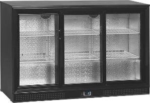 Шкаф холодильный со стеклом Tefcold DB300S-3 барный черный