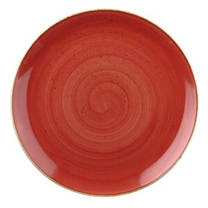 Тарелка мелкая 21,7см, без борта, StoneCast, цвет Berry Red SBRSEVP81