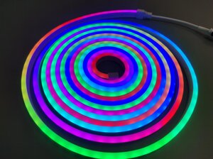 Гибкий неон 6х12 12V RGB smart "Бегущий огонь"