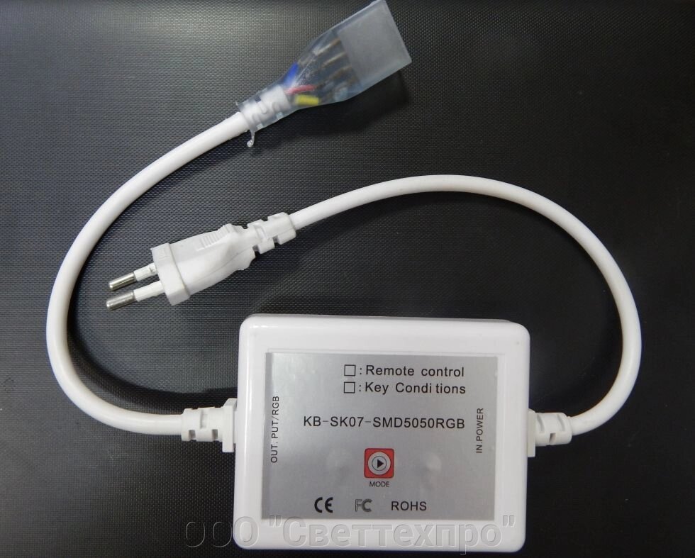 RGB контроллер для ленты 220 V от компании ООО "Светтехпро" - фото 1