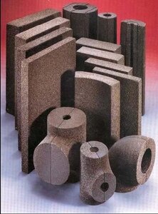Изделия из пеностекла (плоские блоки, плиты, цилиндры, пенокрошка)