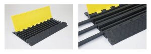 Кабель-каналы формовые изделия из резины или полиуретана с пазами для укладки кабеля.