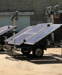Передвижная осветительная установка на солнечных батареях "Аргус-Солярис" ПОУ-6(Л)-4х100 (LED)