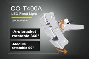 Прожектор Ultra Flood Light T500 160LM/W для заводов, стадионов, складов, морских портов, аэропортов, высоких мачт