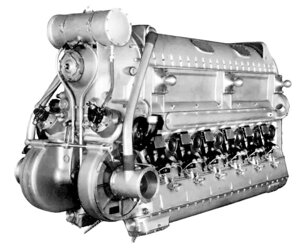 V-образные 12-ти цилиндровые двигатели, рабочим объемом 22,3 л.