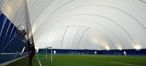 Воздухоопорные сооружения для футбольного поля, системы освещения возд-х конс-ций, спортсооружения, для тенисного корта