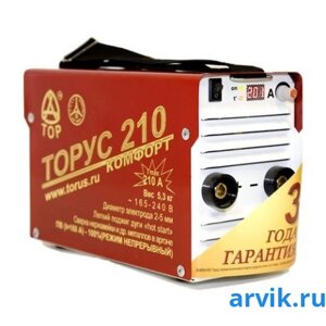 Сварочный инвертор ТОРУС-210 КОМФОРТ (провода)