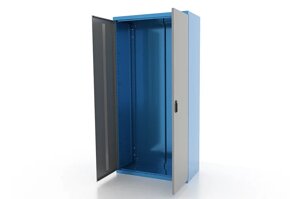 FERRUM Шкаф металлический для инструмента двухсекционный, синий/серый. 03.3000-5015/9007
