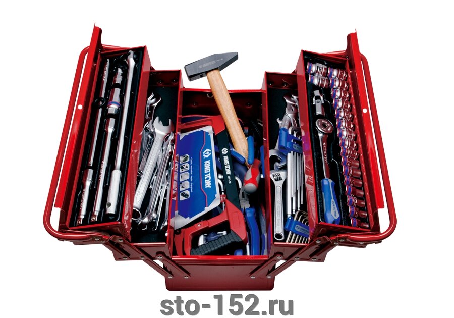 Набор инструментов универсальный, раскладной ящик, 88 предметов KING TONY 902-089MR01 - интернет магазин