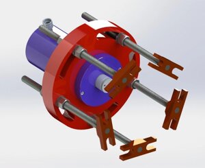 Съемник ступицы грузового авто, 100 тонн. артикул: ссг100