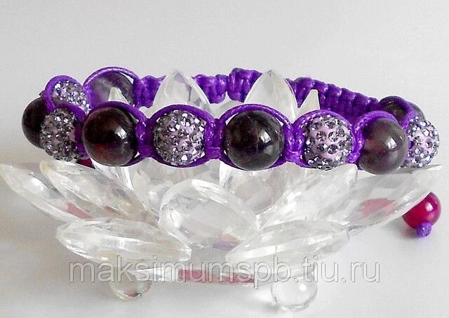 Браслет Shamballa "Мистика" со стразами Swarovski и натуральными полудрагоценными камнями от компании Интернет-Магазин "Максимум" - фото 1