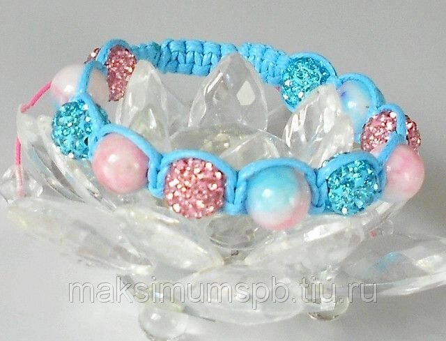 Браслет Shamballa "Волшебное царство" со стразами Swarovski и Турмалином от компании Интернет-Магазин "Максимум" - фото 1