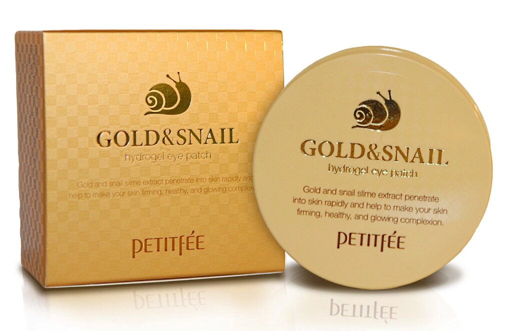 Гидрогелевые патчи для век с муцином улитки Petitfee Hydro Gel Eye Patch Gold & Snail, 60 шт. от компании Интернет-Магазин "Максимум" - фото 1
