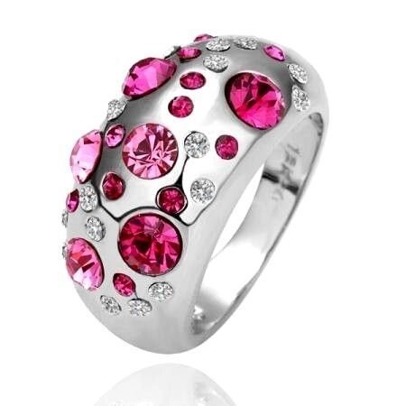 Кольцо с кристаллами Swarovski "Королевский рубин" от компании Интернет-Магазин "Максимум" - фото 1