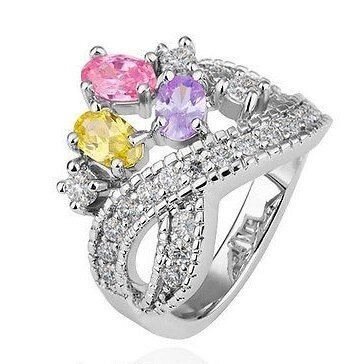 Кольцо с кристаллами Swarovski "Тиара" от компании Интернет-Магазин "Максимум" - фото 1