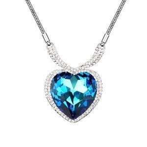 Колье с кристаллами Swarovski "СЕРДЦЕ ОКЕАНА" на длинной цепочке от компании Интернет-Магазин "Максимум" - фото 1