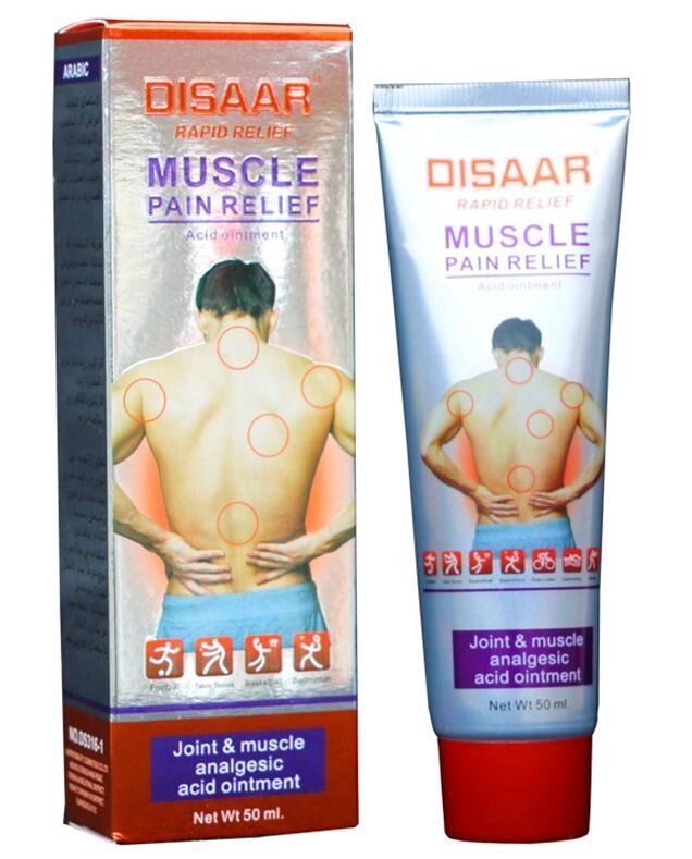 Крем обезболивающий для тела тм Disaar, Muscle Pain Relief, 50 мл от компании Интернет-Магазин "Максимум" - фото 1