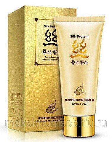 Пенка для умывания Silk Protein, с протеинами шелка, 100 гр. от компании Интернет-Магазин "Максимум" - фото 1