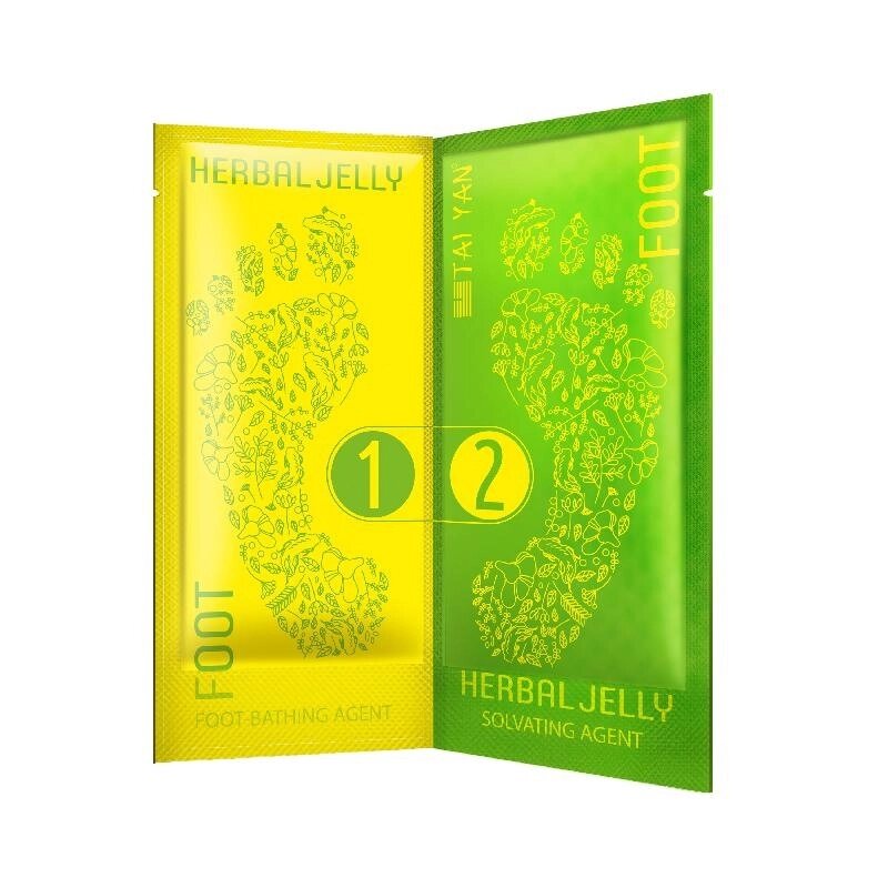 Ванночка-желе для ног с Линчжи от отеков и усталости, Foot Herbal Jelly TaiYan, 30г +30г от компании Интернет-Магазин "Максимум" - фото 1