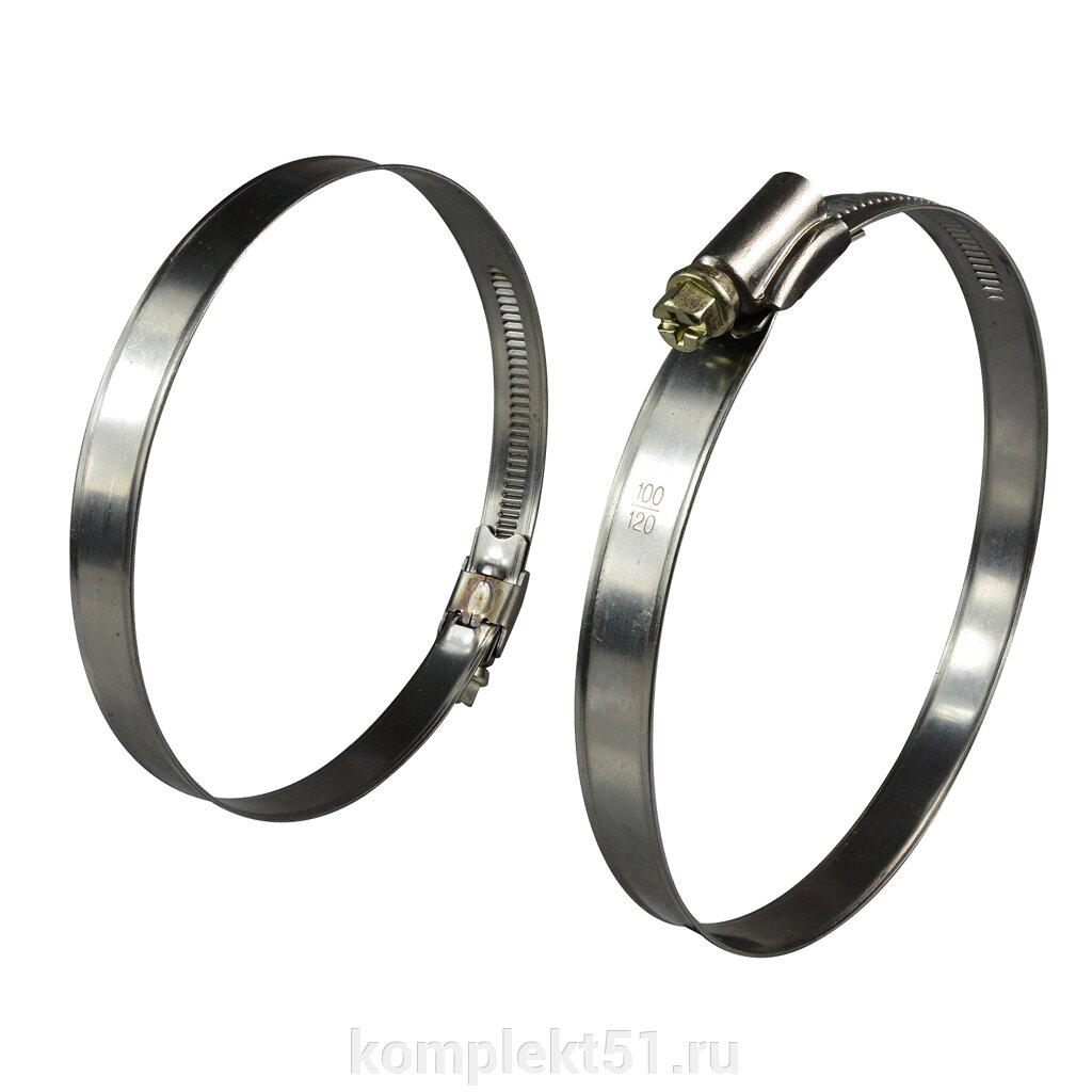 Хомут червячный Trommelberg для шлангов диаметром 100-120 мм (50 шт.) от компании Cпецкомплект - оборудование для автосервиса и шиномонтажа в Мурманске - фото 1