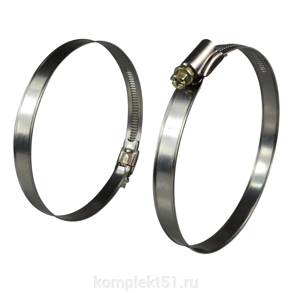 Хомут червячный Trommelberg для шлангов диаметром 110-130 мм (50 шт.) от компании Cпецкомплект - оборудование для автосервиса и шиномонтажа в Мурманске - фото 1