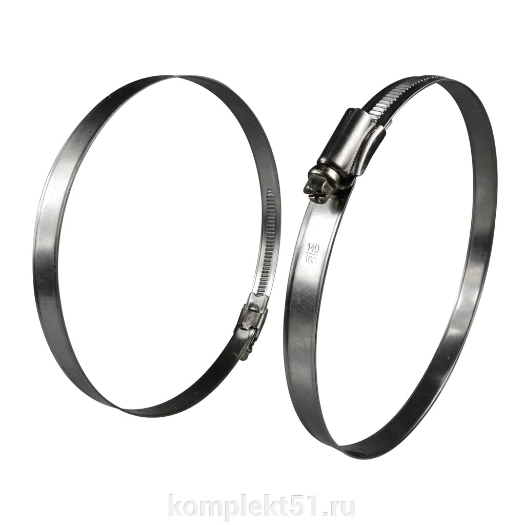 Хомут червячный Trommelberg для шлангов диаметром 140-160 мм (50 шт.) от компании Cпецкомплект - оборудование для автосервиса и шиномонтажа в Мурманске - фото 1