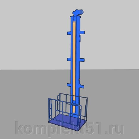 Подъемник для подъема груза, одностоечный, электромеханический, г/п 0,5 т от компании Cпецкомплект - оборудование для автосервиса и шиномонтажа в Мурманске - фото 1