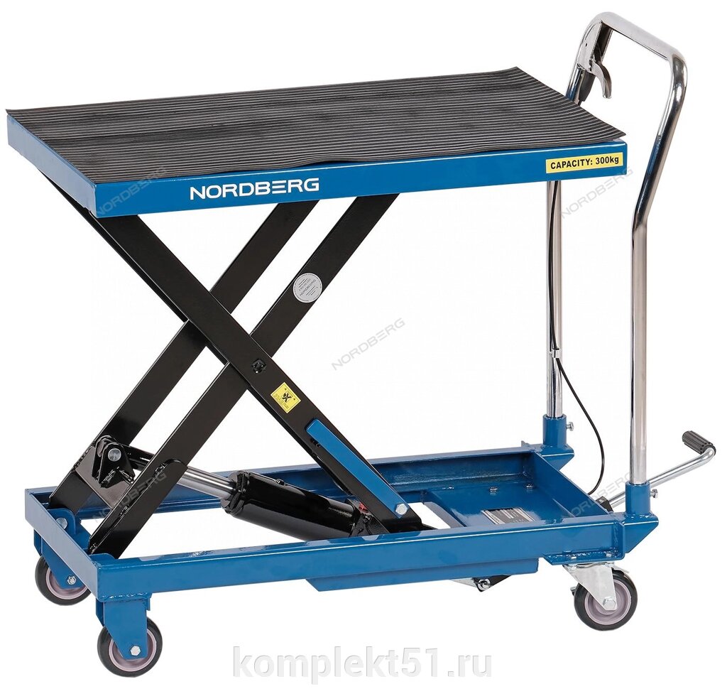 Стол подъемный гидравлический 300 кг NORDBERG N3T300 от компании Cпецкомплект - оборудование для автосервиса и шиномонтажа в Мурманске - фото 1