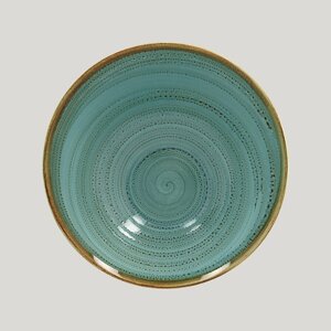 Ассиметричная тарелка RAK Porcelain Twirl Lagoon 1,6 л, 29х14 см