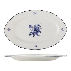 Блюдо овальное 30 см, коллекция "Blue Flower" P. L. Proff Cuisine