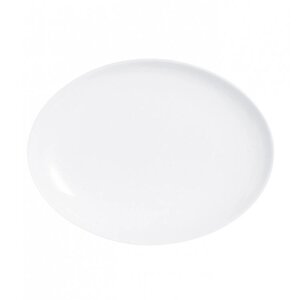 Блюдо овальное Luminarc 33х25 см, стеклокерамика, белый цвет, ARC, Франция (6/24)