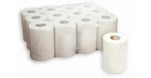 Бумажные полотенца«Эконом» mini, вн. вытяжка, 1-сл., нат. цвет, 120 м/рул Ø13 Ø6*19,5,120 м. 28 г/м2 серый БПВ- 02-120