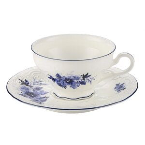 Чайная пара 180мл, коллекция "Blue Flower" P. L. Proff Cuisine