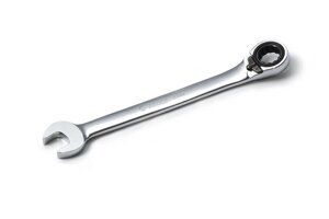Ключ гаечный рожковый с реверсивным храповиком 17 мм, 1166M17, Hans