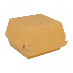Коробка для бургера 14х12,5х8 см, натуральный 50 шт/уп, картон, Garcia de Pou Испания