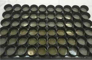 Сборка форм для выпечки на решетке "Маффин", 5,5х6/3 см, 60 шт, решетка 60х40 см, черный металл, P. L