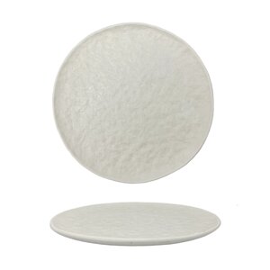 Тарелка 25 см, фарфор, белый цвет, матовая поверхность, "Паназия" P. L. ProffCuisine