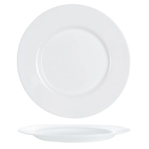 Тарелка Luminarc 19 см, стеклокерамика, белый цвет, ARC, Франция (6/24)