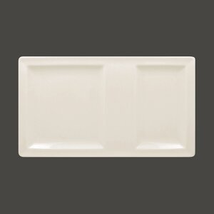 Тарелка прямоугольная 2-секционная RAK Porcelain Classic Gourmet 37х21 см