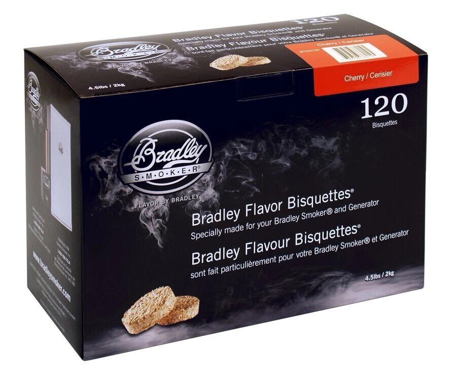 Брикеты Bradley Smoker экономпак Вишня/Cherry (120 штук) - Коптильни Bradley Smoker в России.