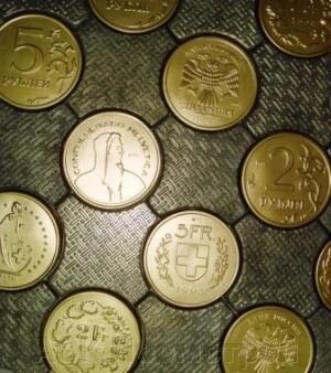 Монеты мира 250х250 ( в 1 кв. м. 12 монет и 6 соединений) от компании ООО "МегаСтрой" - фото 1