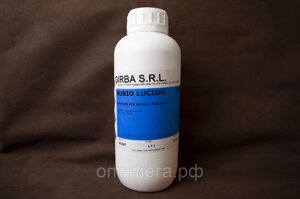 GIRBA-316 Средство для создания эффекта гуммирования урезов, NUBIO. глянц. пл. фляга, 1000мл (черный)