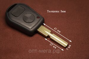 Корпус ключа BMW BM5. P овал 2 кн.