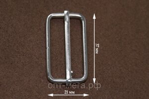 Рамка №15 сумочная двойная "пятистенка" LT 30мм никель (10шт)