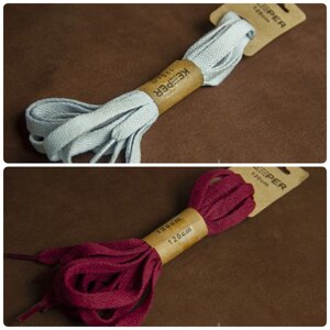 Шнурки Keeper (в упаковке) плоские 100 см 8 мм №9 бордовый