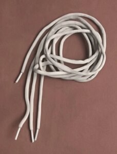 Шнурки круглые "спандекс" 120см серый