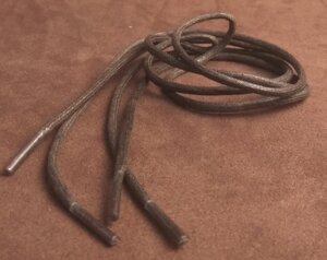 Шнурки круглые вощенные 3мм 70см темно-коричневый