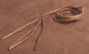 Шнурки круглые вощенные 3мм 90см коричневый