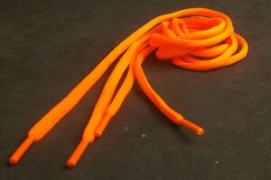 Шнурки спортивные 120см неоново-оранжевый
