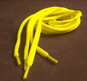 Шнурки спортивные 120см желтый